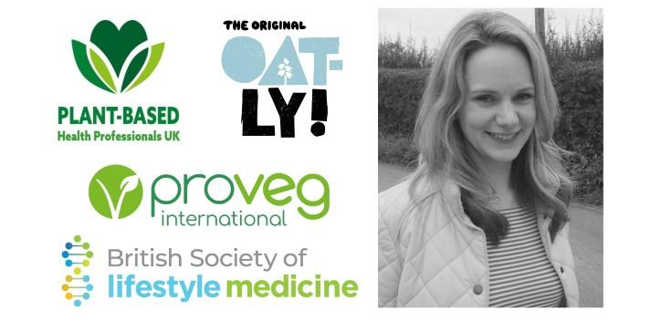 plant based health professionals event banner with Dr Hannah Short