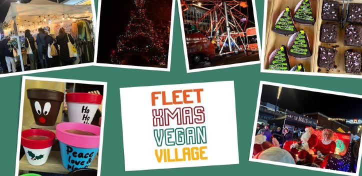 Fleet Christmas vegan market graphic