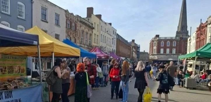 Hereford vegan market stalls