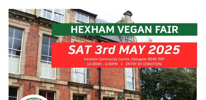 Hexham Vegan Fair - event banner