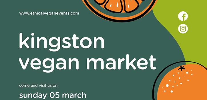 Kingston vegan market graphic