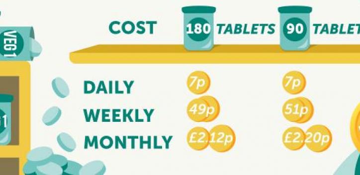 Infographic of VEG 1 cost breakdown