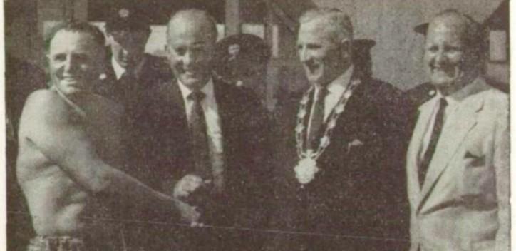 McClelland pictured with the Mayor of Galway