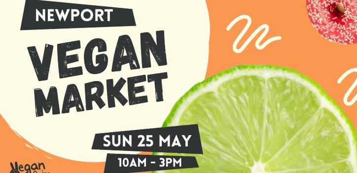 Newport vegan market graphic