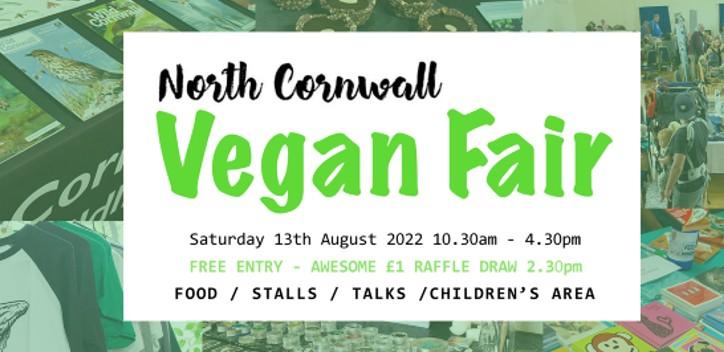 north Cornwall vegan fair banner
