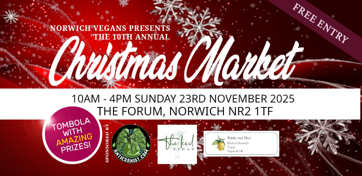 Norwich Vegans Christmas Market graphic