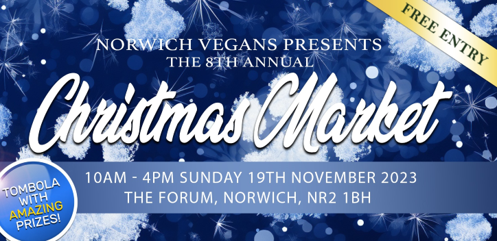 Norwich vegan christmas market graphic