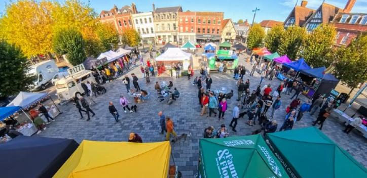 Salisbury vegan market stalls