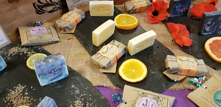 Scotland vegan festival soap stand