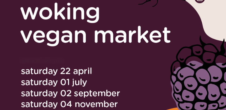 Woking vegan market graphic