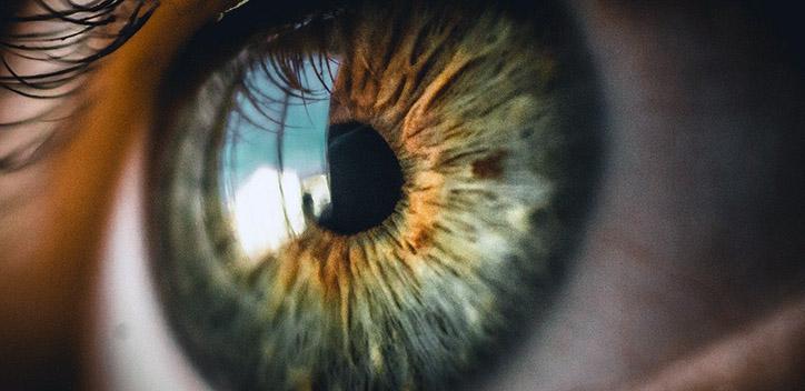 Close-up photograph of an eye.