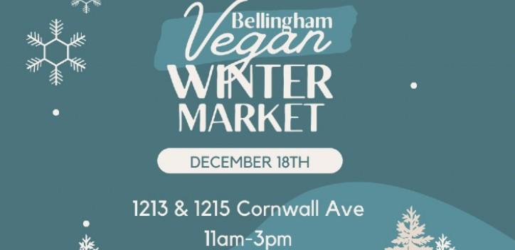 Bellingham vegan winter market event banner