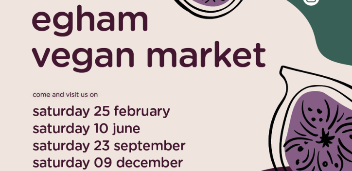 Egham vegan market graphic