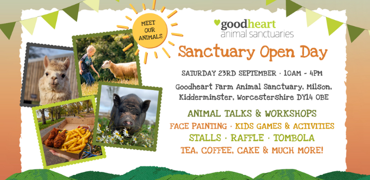 Goodheart sanctuary open day graphic