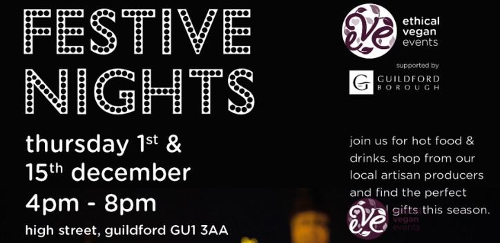 Guildford festive night market event banner