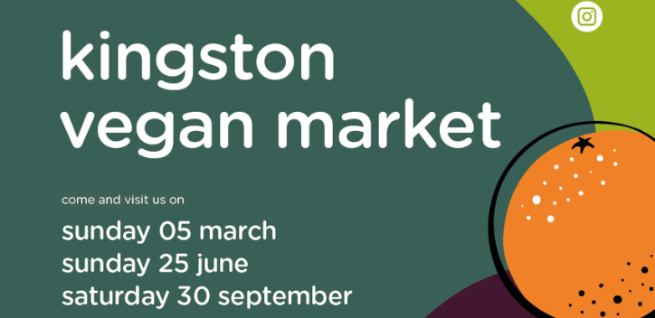 Kingston vegan market graphic