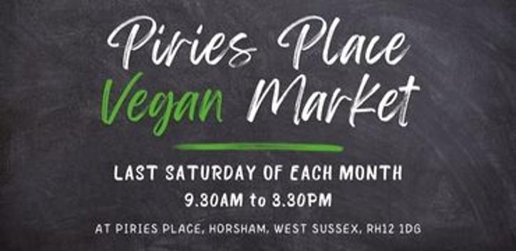 Piries place vegan market graphic