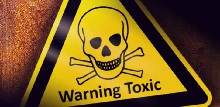 An image of a "Warning Toxic" sign