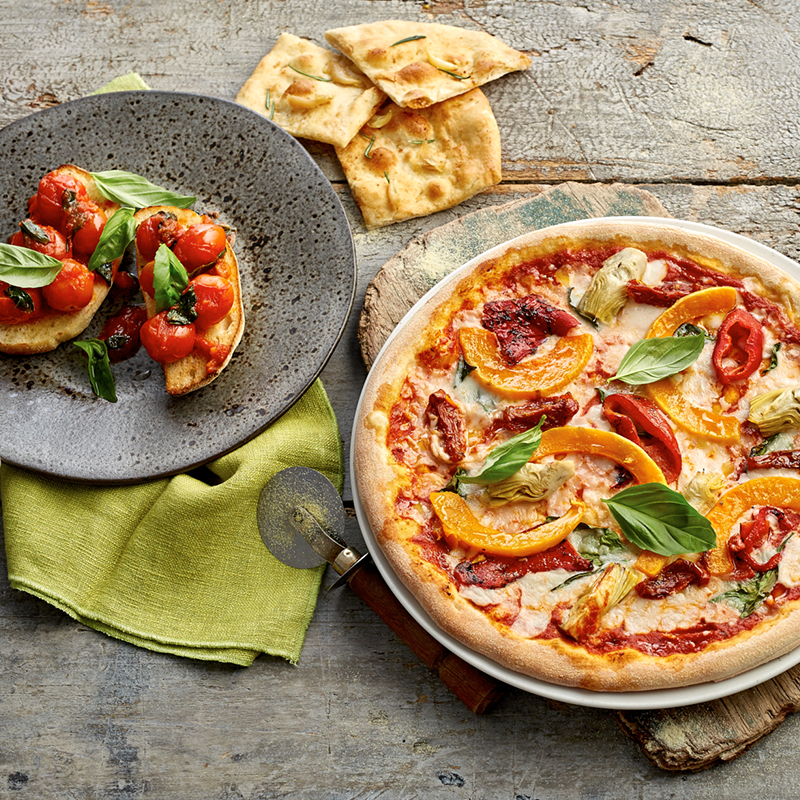 Zizzi use Mozzarisella vegan cheese Zizzi Pizza