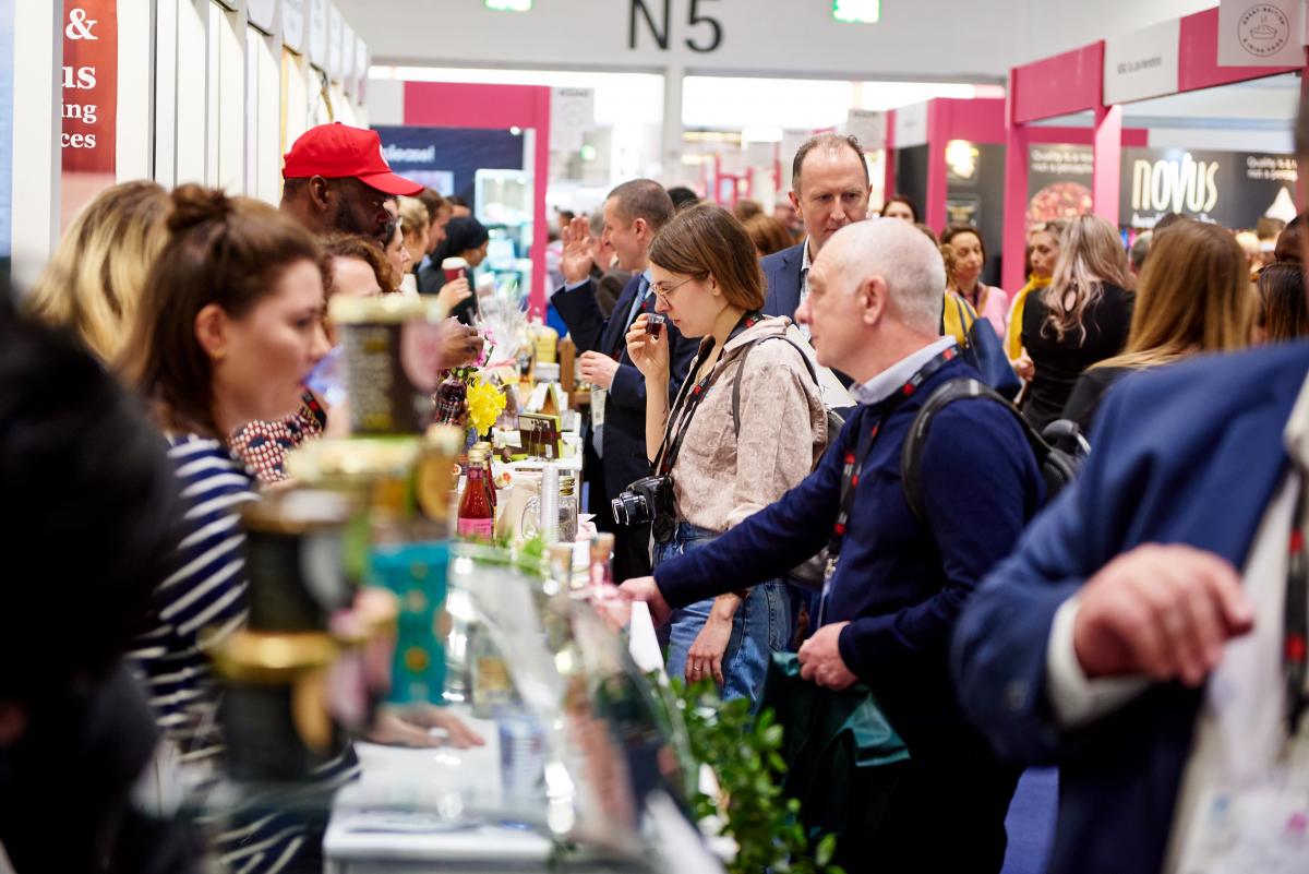 Crowd of people at a food and drink festival