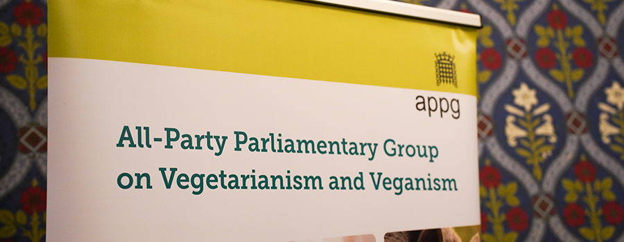 All-Party Parliamentary Group on Vegetarianism and Veganism banner