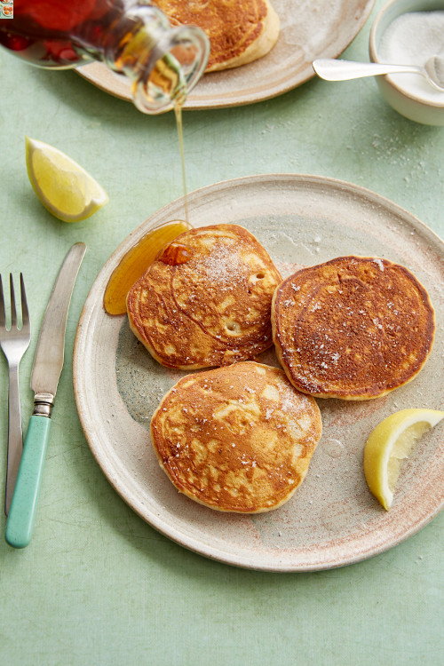 Pear and ginger pancakes