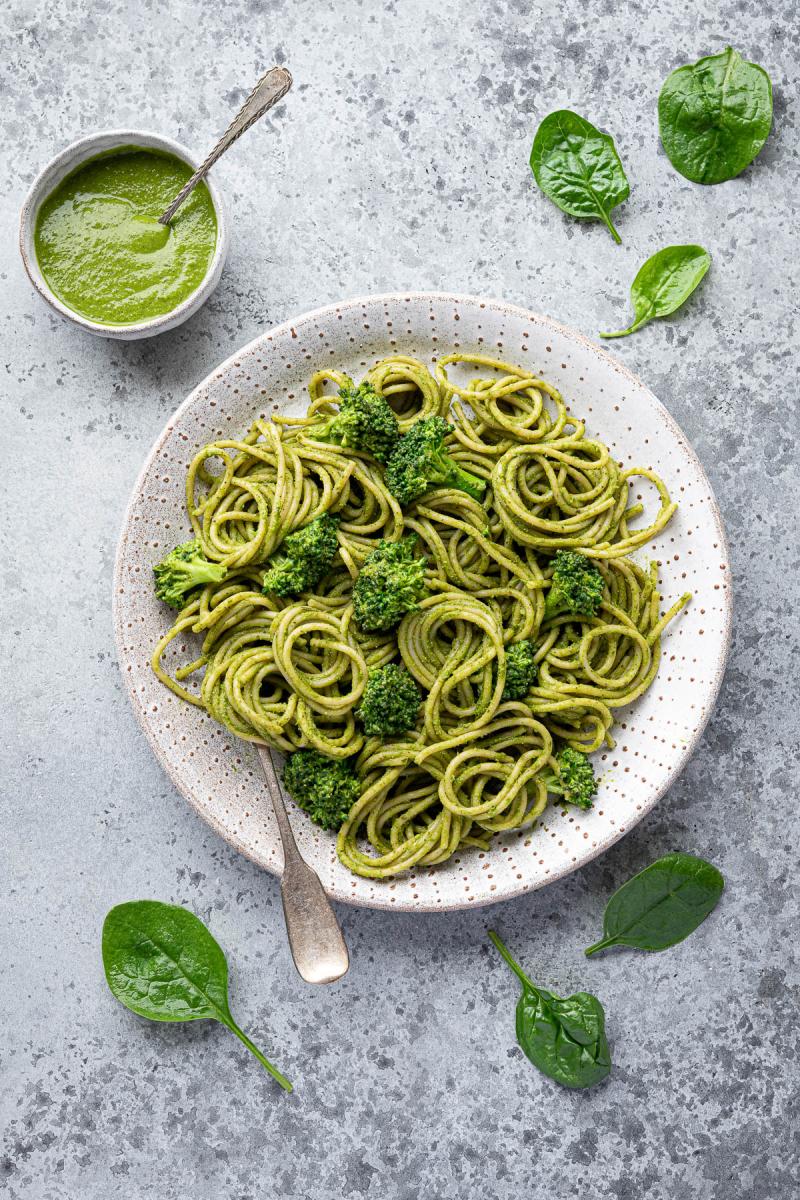 spinach pesto pasta