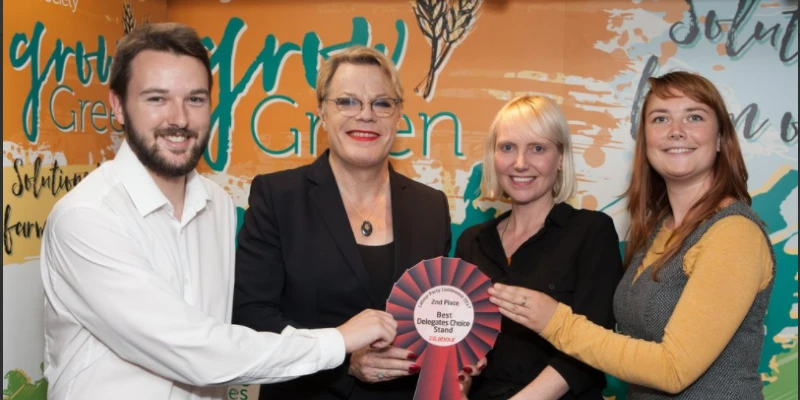 The Vegan Society team with Eddie Izzard