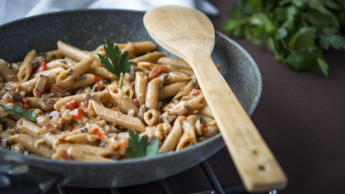 Creamy mushroom pasta