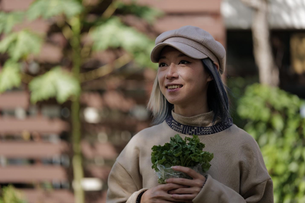 Non-binary Taiwanese American author, Darice, outdoors