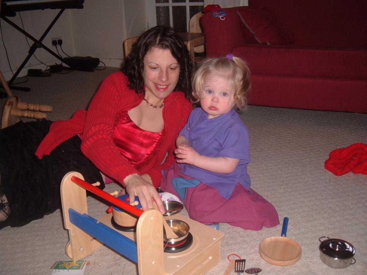 Emily as a baby