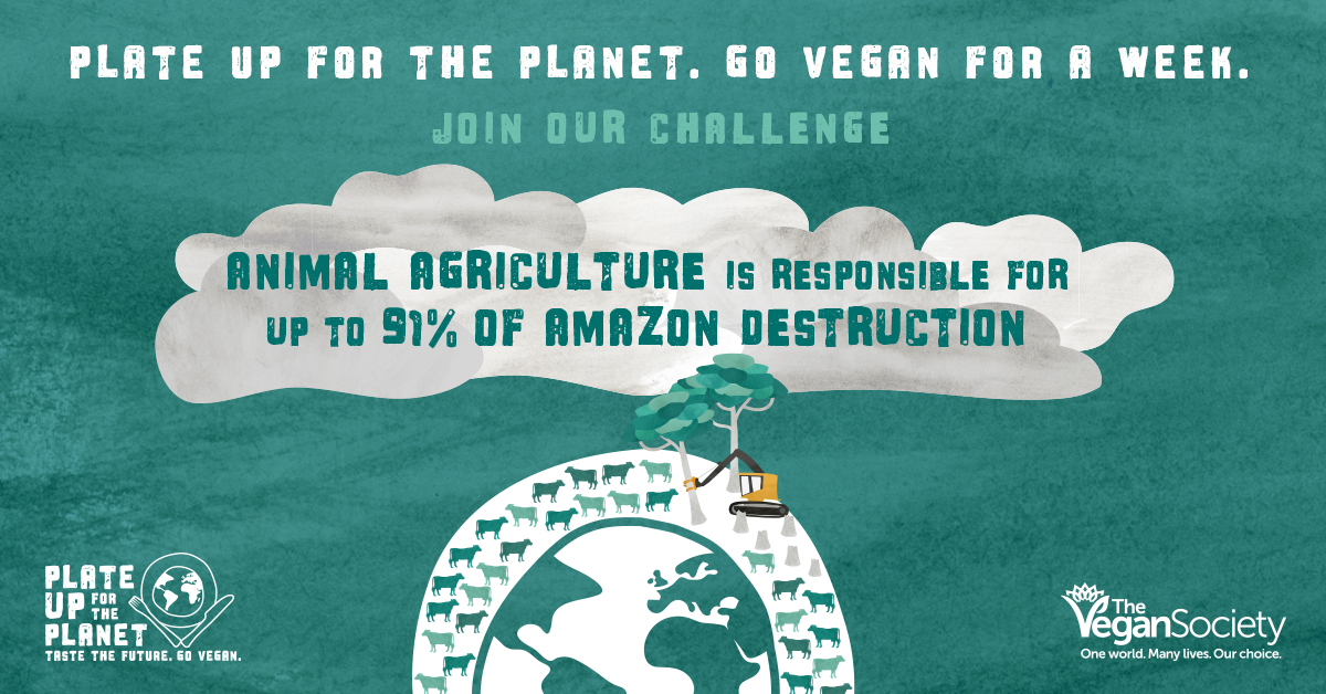 Plate Up For The Planet Vegan Society Campaign Banner