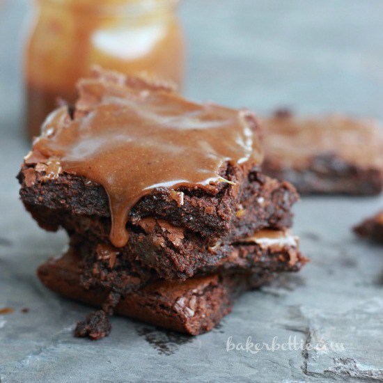 chocolate caramel brownies