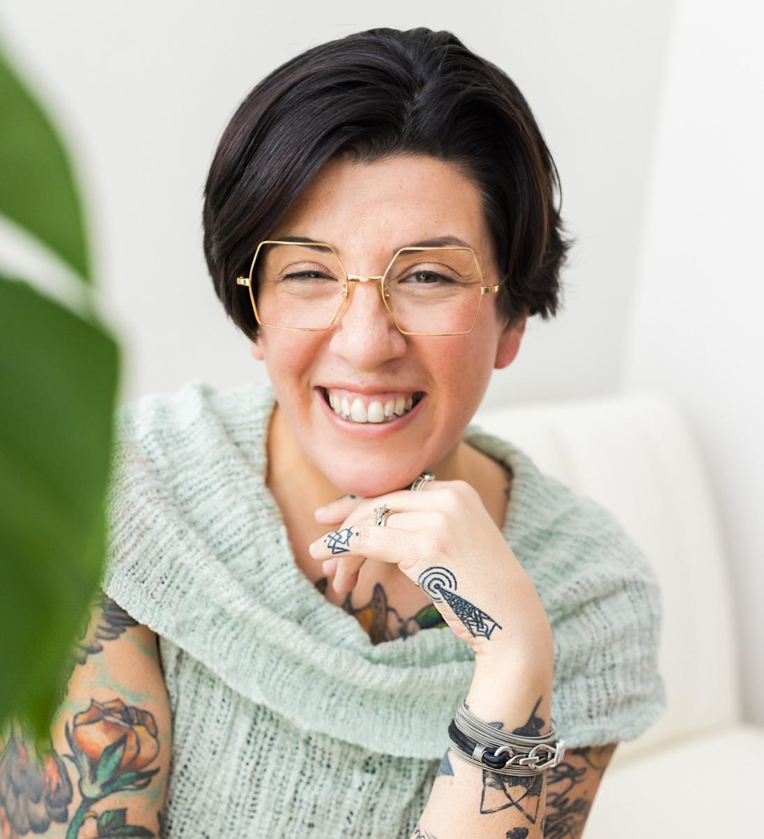 Vegan LGBTQIA+ influencer Jasmine Singer portrait