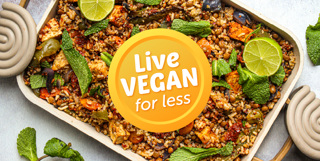 Live Vegan for Less graphic