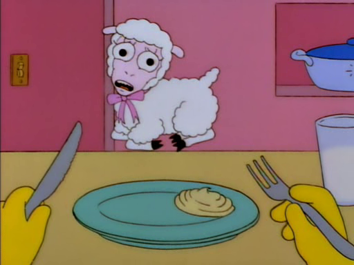 Lisa's lamb as guilty conscience 