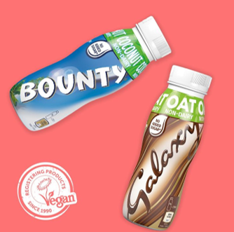 Vegan flavoured milk - bounty and galaxy