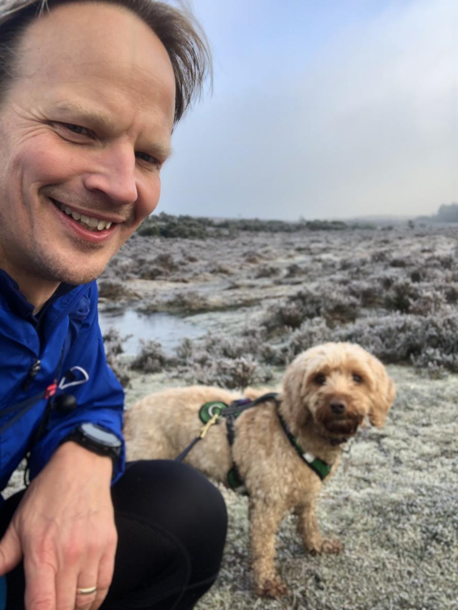 Matthew Fordham with dog