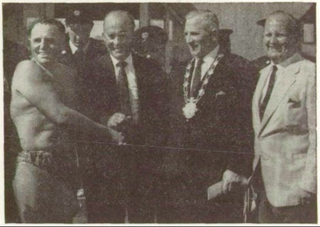 McClelland pictured with the Mayor of Galway