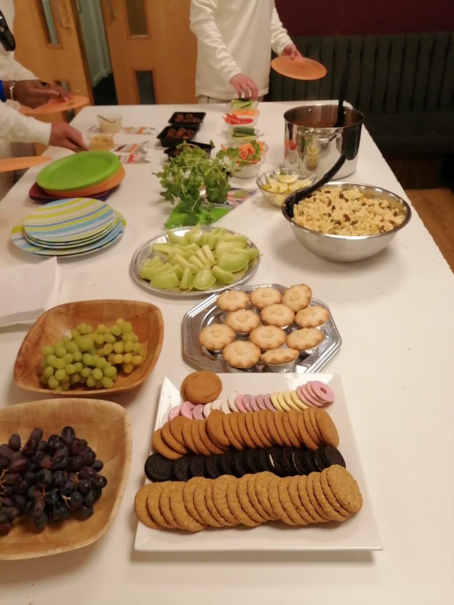 Forest Green Rovers Members eating vegan meals