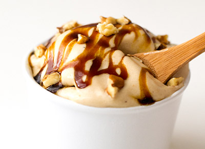 Frozen banana ice cream