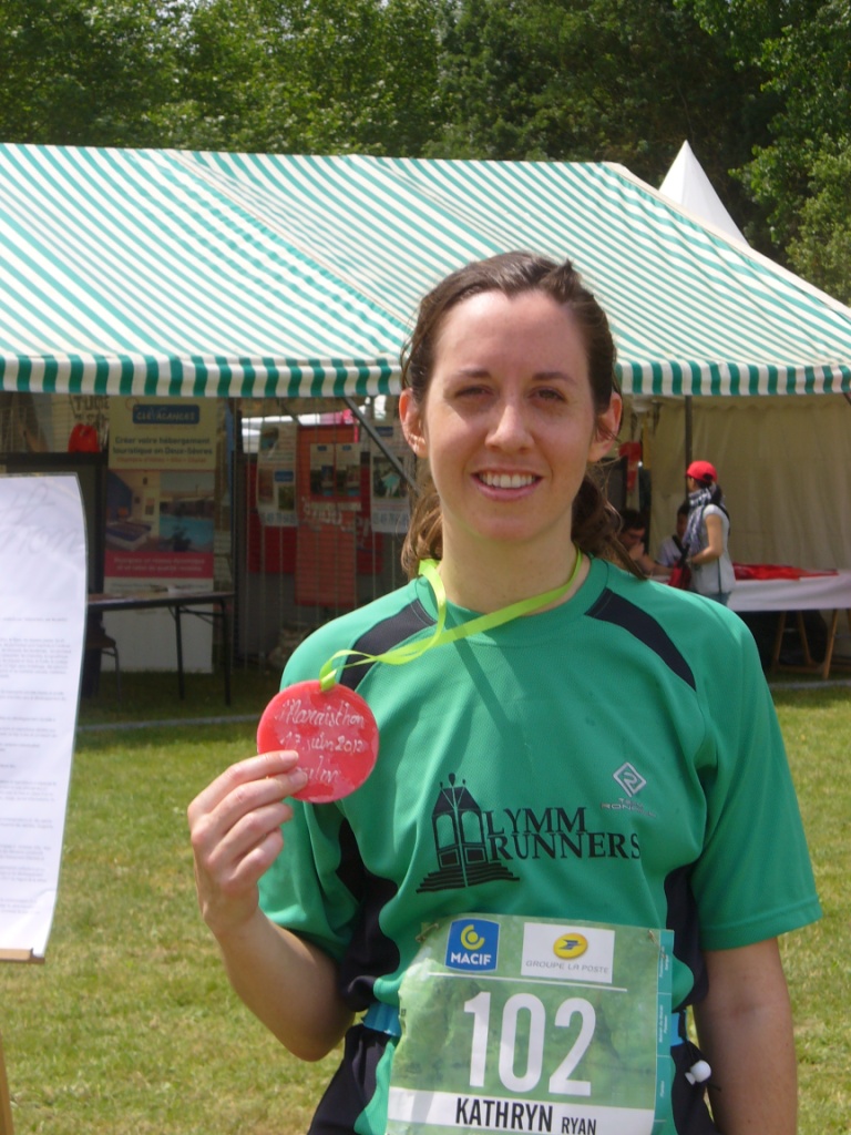 Kathryn and her medal