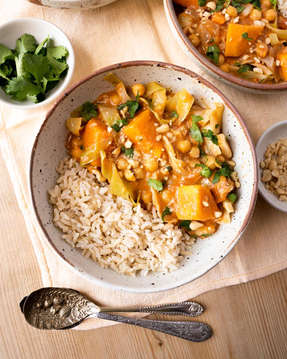 West African Peanut Stew on a plate