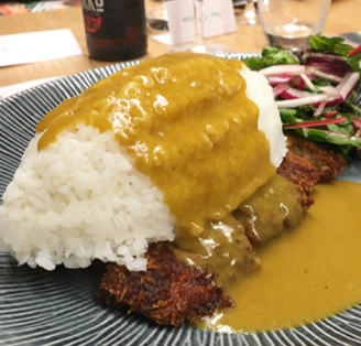 Vegan seitan curry