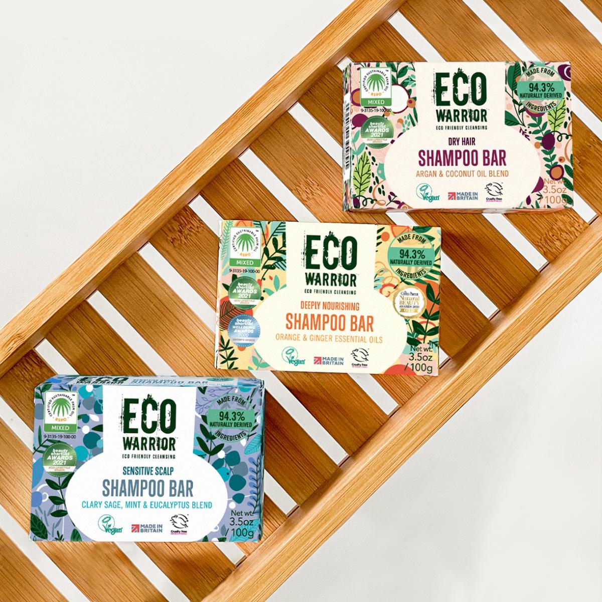 Eco Warrior Shampo Bars range