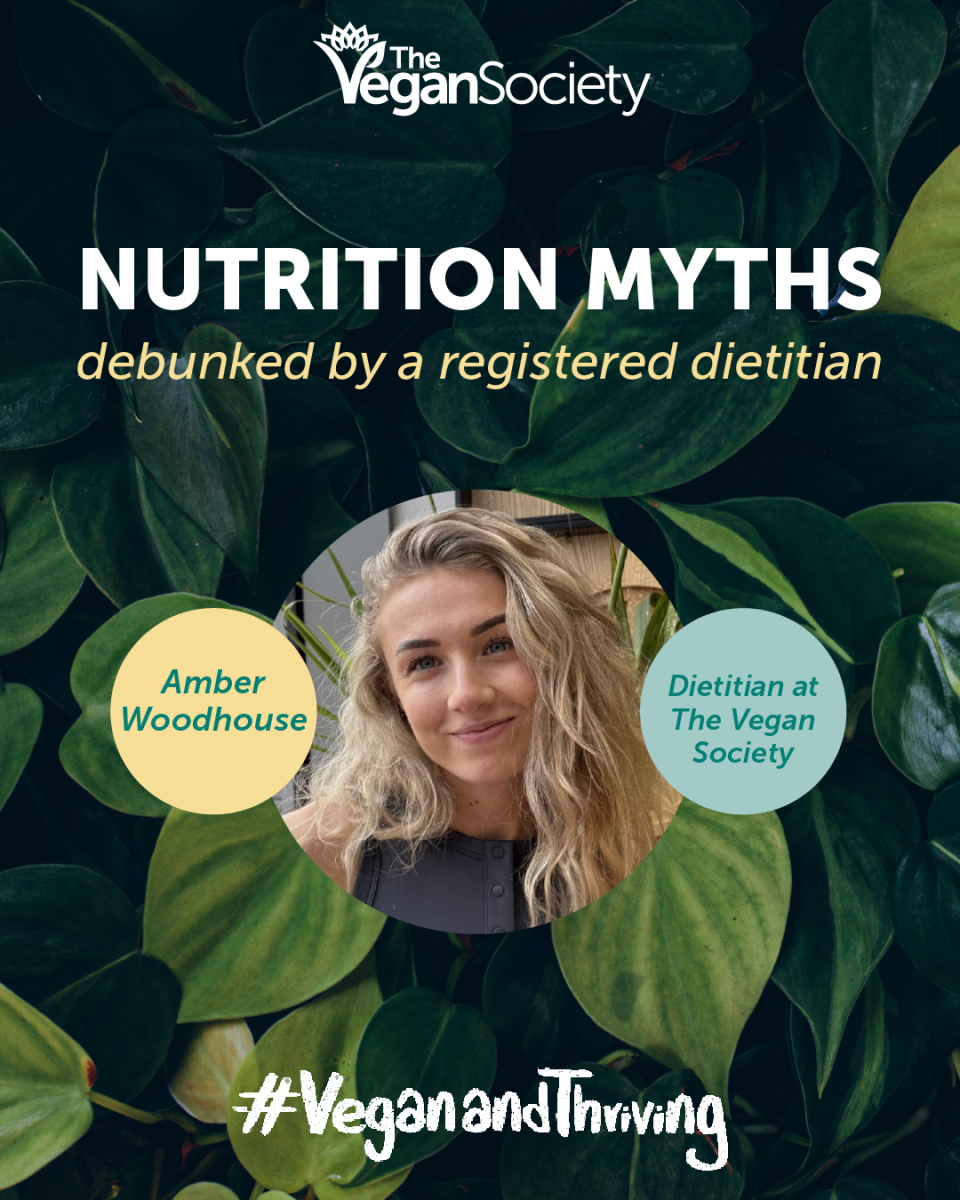 Nutrition myths debunked graphic