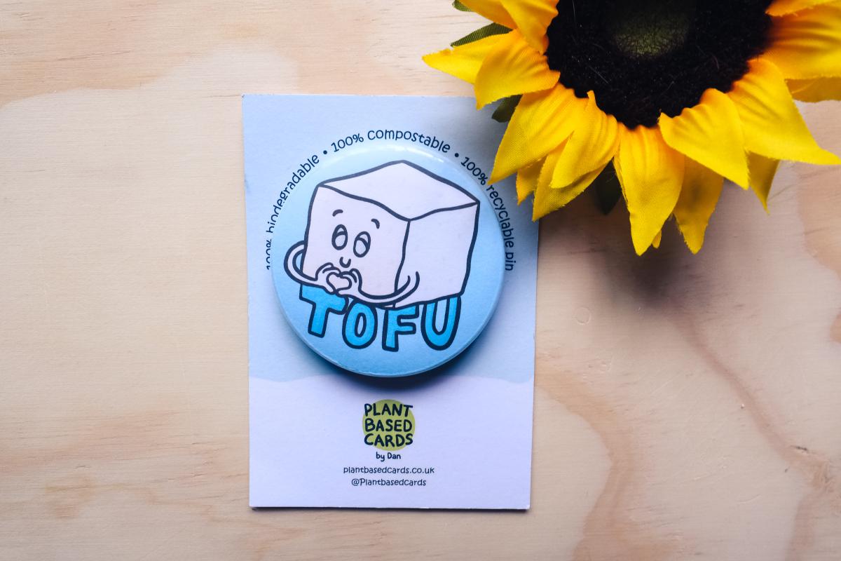 Vegan Society tofu badge