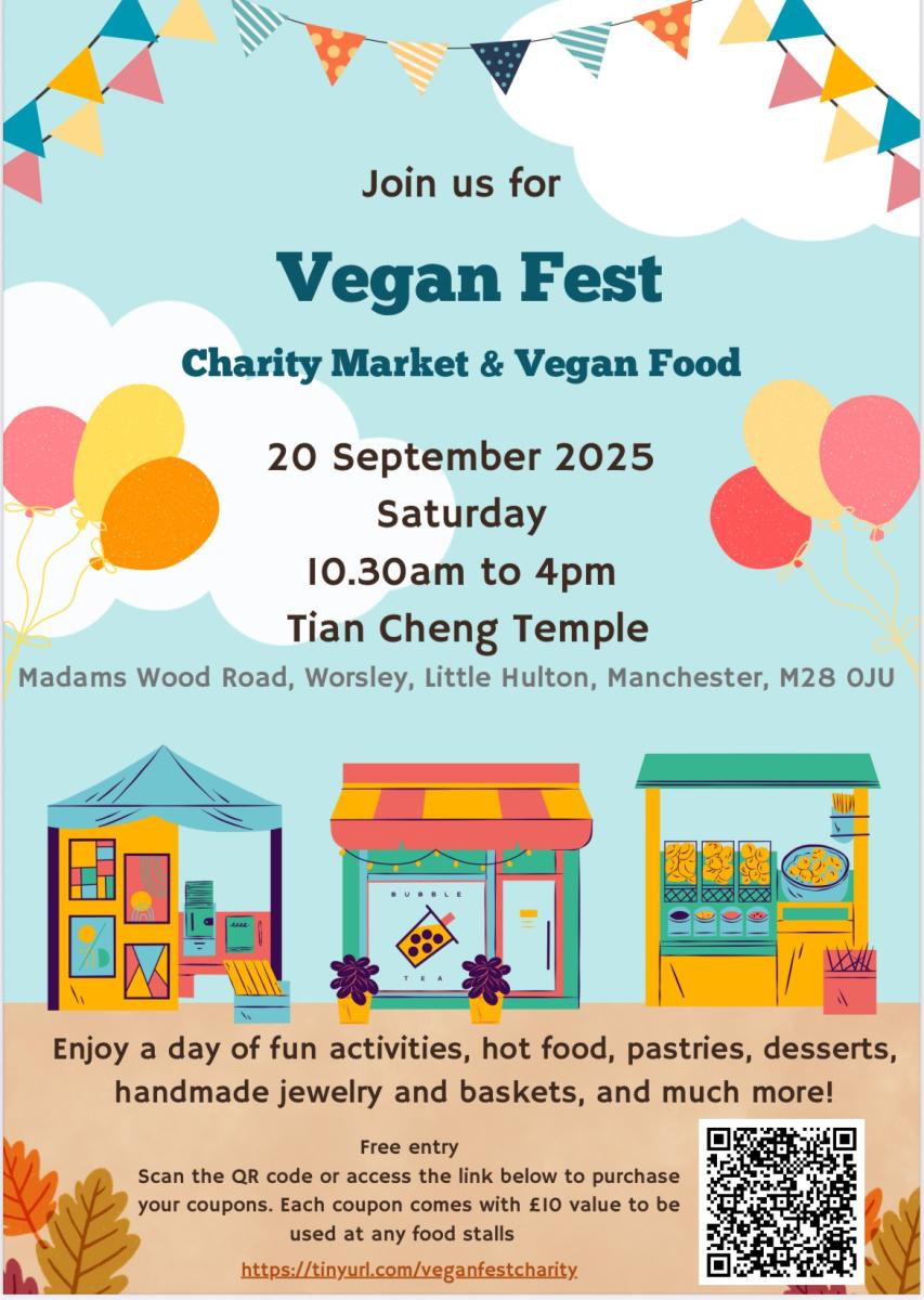 Vegan Fest charity market & Vegan Food poster