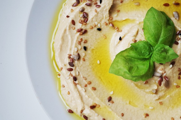 Hummus: a common staple of the plant-based diet