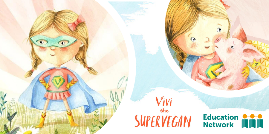 Vivi the supervegan graphic